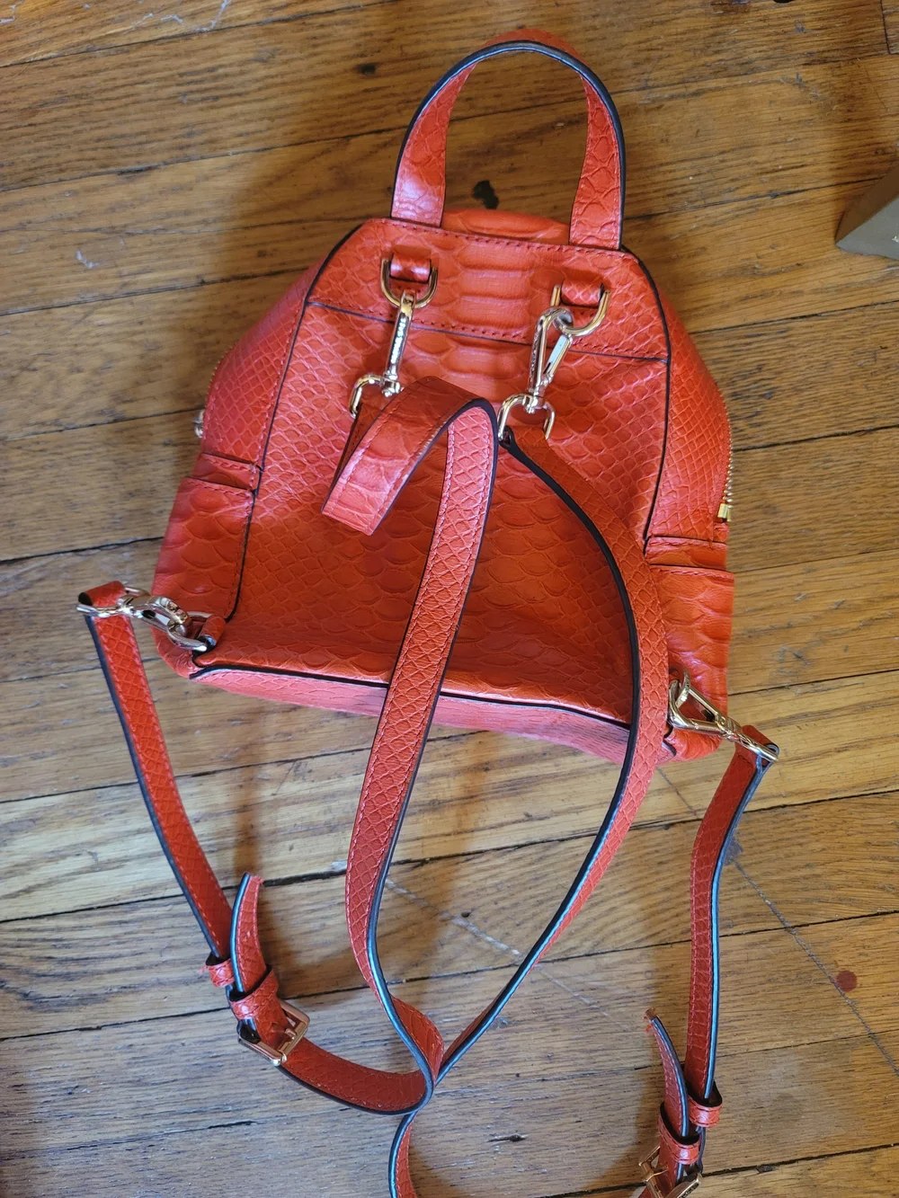 Michael Kors Mandarin Embossed Leather Mini Backpack Style: 'Abbey'